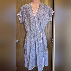 Lightweight Summer Floral Robe Vintage Retro House Coat Improve Living L cottage